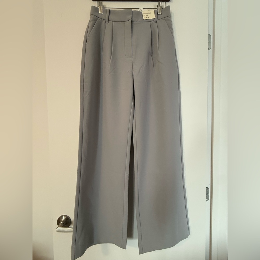 Abercrombie & Fitch Women's Light Gray Trousers